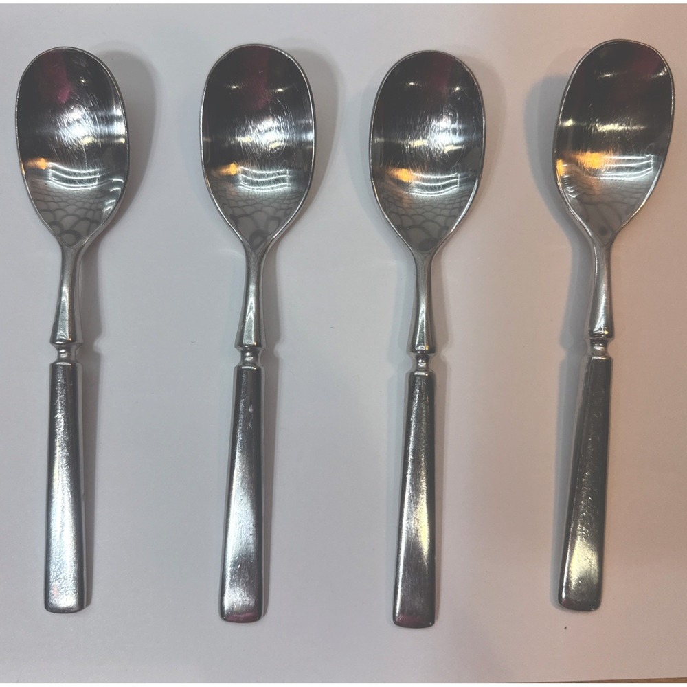 4 Dansk ANVIL Teaspoon Korea Satin 18/8 Stainless Steel Flatware‎ 6.5"